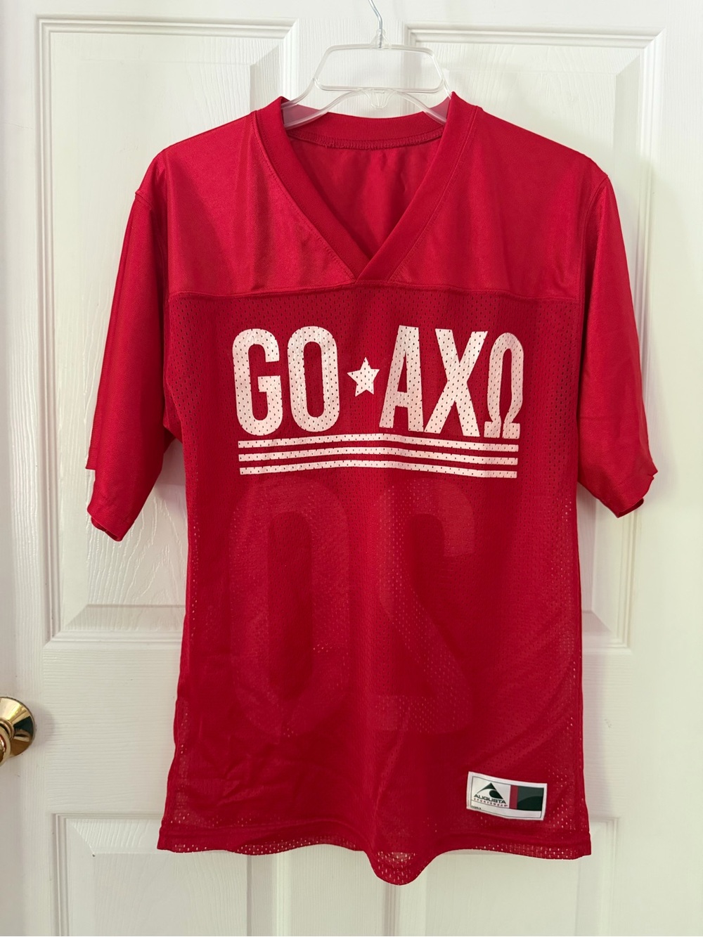 Alpha Chi Omega Sportswear Red Mesh Team Jersey